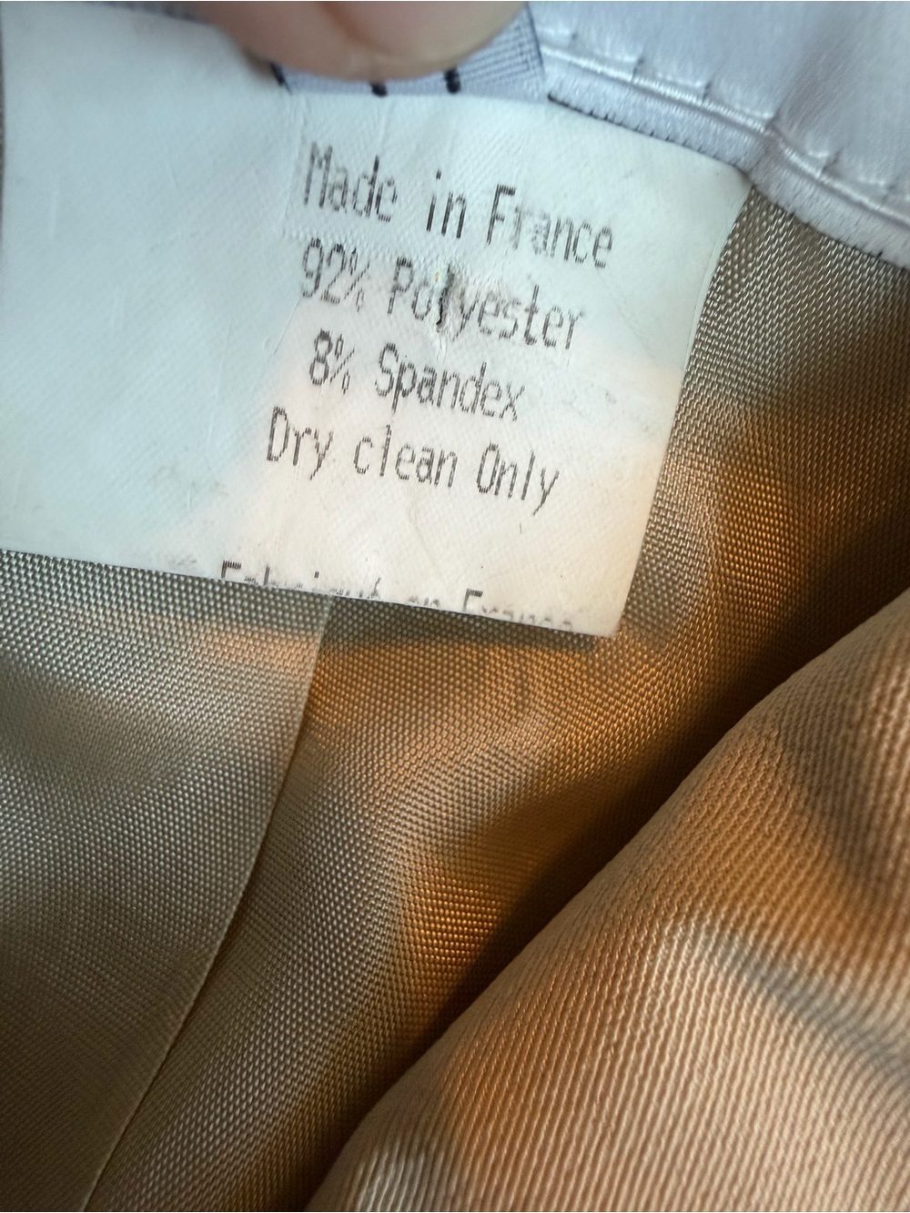 Vertigo Paris Beige Button-Down Blazer Jacket Office Professional Size Medium - Picture 14 of 14
